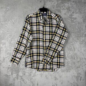 Vintage Rappers Wool Blend Plaid Flannel Shirt Mens Sz 16Lx16‎ 1/2 Made In USA